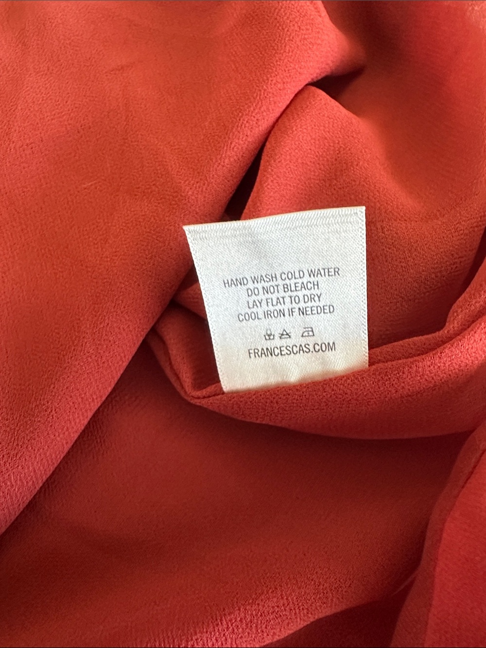 Francesca’s miami Rust Red Button-Front Ruffle Mini Dress Size S/M - Picture 12 of 12